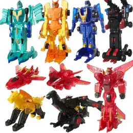 Outros brinquedos 2 em 1 Burst Speed Wild Merge Deformation Robot Toy Car Action Figures Flips Capture Transform For Kids Gift 230704