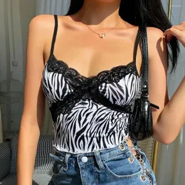 Koszulki bez rękawów Goth 2023 koszulka dziecięca gorset Bralette dla Y2k gorset seksowny krótki Top koronkowy krzyż Patchwork letnie kobiety Body Camisole estetyczne