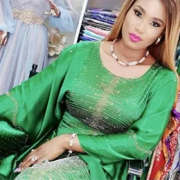 Ropa étnica 5 colores vestidos africanos para mujeres de talla grande Dashiki ropa con cuentas de diamantes Abaya Dubai musulmán vestido túnica Africa260u