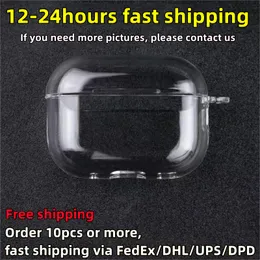 USA Stock för AirPods Pro 2 Airpod Max Earphone Accessories AirpodSpro Bluetooth Hörlurar Skydd Case Airpod Pros Earphone Air 3rd Gen2 Earphones Cover