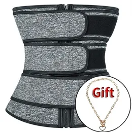 3 Zip Waist body shaper plus size wasit trainer dam magkontroll svett Bälte cinta modeladora wasit trainer 201222287t