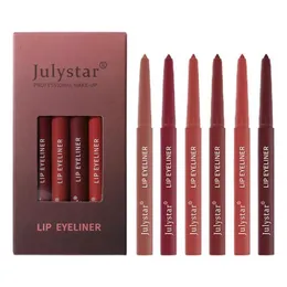 قلم رصاص شفة Lip Lip Liner مجموعة طويلة الأمد من مخملي الشفاه مجموعة طبيعية ناعمة Lipliner Matte Makeup Makeup Cosup Colored Pen 230705