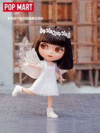 Other Toys POPMART Bausch Lomb LACELLE Lace Angel Movable Doll Gives Girl Dolls Cute Toy Decoration for Birthday and Christmas Gif 230704