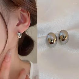 Boucles d'oreilles à tige mignon en forme de pois en alliage couleur argent pour les femmes 2023 bijoux de mode coréens Goth fête filles insolite Y2K accessoires