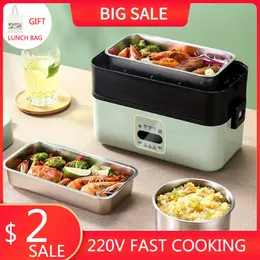 Lunch Boxes Kitchen Electric Heating Lunch Box Heating Meals Preservation Office School Restaurant Food Fresh Box Thermal Bento Container 230704