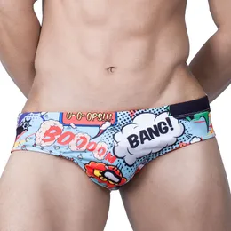 Roupa de banho masculina Cueca de natação masculina acolchoada Sexy Bolsos levantados e reforçados Pushup Cup Cueca Gay Calzoncillos Honbre Slip Ampliar 230705