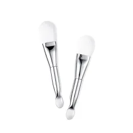 Double-Headed Mask Brush Digging Spoon Silicone Soft Bristles Coated Cream Cleaning Brush Face Application