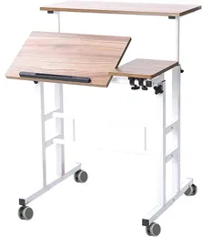 스탠딩 데스크 높이 조절 가능, fsxuolipi 31 5 인치 스탠드 업 컴퓨터 책상, 앉은 틸트 가능한 탑 책상 노트북은 작은 공간을위한 스탠드, 키가 큰