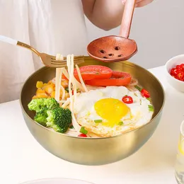 Conjuntos de louça 2 Pcs Pho Salada Tigela de Aço Inoxidável Criança Bebê Recipientes Macarrão Servindo