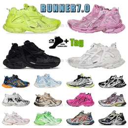 Runner 7.0 Casual Designer Wanderschuhe Paris Demna Frauen Männer Transmit Athletic Trainer Schwarz Weiß Rosa Gelb Blau Rot Trend All-Match Jogging 7s Sport Sneakers