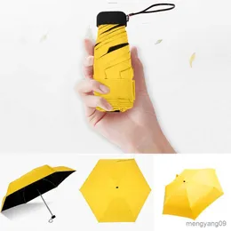 Umbrellas Rainy Day Pocket Umbrella Folding Sun Umbrellas Parasol Sun Foldable Umbrella Umbrella Candy Color Traveling Rain Gear R230705