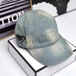 Hattar med bred brätte 2023 Ny jeansbasebollkeps Bred brättad hattar Designer Bucket Hat För Kvinnor Män Kepsar Casquette Justerbar Z230706