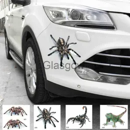 Araba Çıkartmaları Yeni Üç Boyutlu Araba Sticker Örümcek Gecko Hayvan Simülasyonu Araba Kuyruk Sticker Gerçekçi Modifikasyon Yaratıcı Dekor X0705