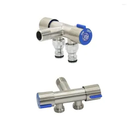 Водопольное оборудование металл 1/2 мужской нить до 1/2 "двухборочного шлангового разветвленного клапана для водопроводного разъема домохозяйственное разъемы.