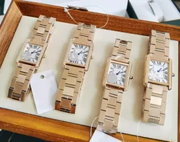 새로운 클래식 선물 빈티지 쿼츠 운동 로마 마커 여성 시계 럭셔리 디자이너 시계 중립 단순 27/24mm 시계