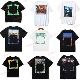 Moda Ofs Flower Designer Moda Masculina Moletom Com Capuz Unissex Feminino Com Capuz Casual Harajuku Pullovers Streetwear Sweatshirtoff Men's T-shirts Offs White