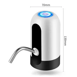 Tende Pompa per bottiglia d'acqua di ricarica USB Pompa automatica per acqua potabile Interruttore erogatore elettrico portatile per dispositivo di pompaggio dell'acqua