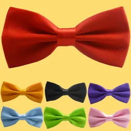 Tie Clips 12cm Number Of Multicolor Bow Men Cravate Boys Girls Baby Bowtie Women Solid Color Kids Mens Butterfly 230704