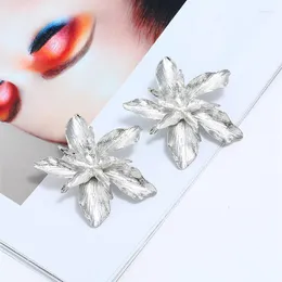 Stud Earrings 1Pairs Creative Fashion Alloy Multi-Layer Floral For Women Korean Jewelry Kids Girls Gifts Earring Clothing Accessories