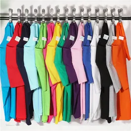 Dam T-shirts 2023 Sommar Kvinnor Shorts Sleeve Bomulls T-shirts Mode Solid O-hals Candy Colors Dam T-shirts Svart M-3XL