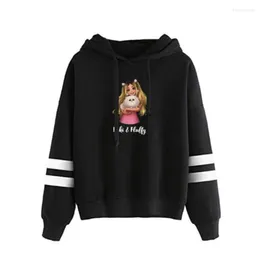 Kvinnors hoodies Rebekah Wing Merch Beki Fluffy Women Hoodie Sweatshirts Overdimensionerade Long Sleeve Harajuku Streetwear Kawaii Tops Y2k