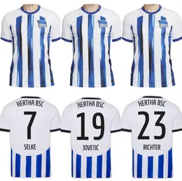 23/24 HerthaS BerlinS Soccer Jerseys CHRISTENSEN UREMOVIC SERDAR JOVETIC LUKEBAKIO KENNY KEMPF UREMOVIC RICHTER SELKE SUNJIC 2023 2024 Men football shirts