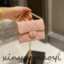 Designer-Tasche, Super-Mini-Handtasche, Karten-Geldbörse, Aufbewahrungstasche, Mini-süße kleine rosa Tasche