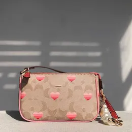 Love Print Pink Designer Bag coabag TOP Quality Shoulder Bags Valentine Women Luxurys Bag Crossbody Tote Bag Woman Fashion Underarm Wallet Purse Handbag 230207