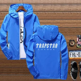 Trapstar ロンドントップス作業服メンズダウンジャケットコート冬の作業服カーディガンロングハイエンドデザイン 639ess