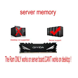 RAMS Qiyida ECC Reg Server Memoria con HeatSink DDR4 RAM 8GB 4GB 16GB PC4 2133MHz o 2400MHz 2666MHz 2400 o 2133 8G 32 GB RAM