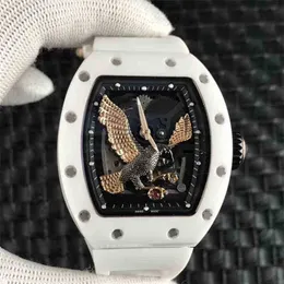 Luksusowe zegarki Projektant zegarków Luksusowy zegarek na rękę Richar Milles Zegarek w beczce wina Rm2302 Seria Automatyczne mechaniczne Ceramiczne etui Taśma Mężczyźni Zegarki 54Q004FB6B
