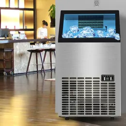 LINBOSS 50 キロ 24 時間ポータブル自動製氷機家庭用正方形製氷機ファミリーバーコーヒーショップ用