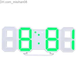 Wall Clocks 8 Shaped Usb Digital Table Clocks Wall Clock Led Time Display Creative Watches 24-Hour Display Alarm Snooze Home Decoration Z230705