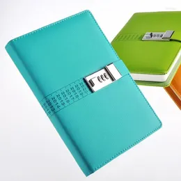High Quality Multifunction Hardcover Commercial Diary Bookwith Coded Lock A5 Notebook Password