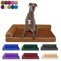 Camas para gatos Móveis Luxo Macio Pet Dog Cama Confortável Sofá Quente Canil Grandes E Pequenos Animais De Estimação Removível Lavável Máquina Colchão 230704