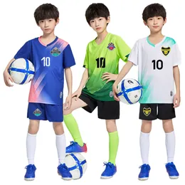 Other Sporting Goods Children Football Jerseys Sets Boys Girls Soccer Clothes Set Kids Play Ball Uniforms Suits Student Tracksuit Clothing 230705