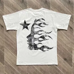 Мужские футболки Винтажная футболка Hellstar Высокое качество с принтом Хлопковая футболка с коротким рукавом HELLSTAR Летняя футболка для пар T230921