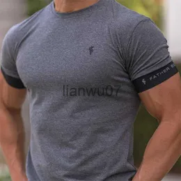 T-shirt da uomo Camicia da corsa da uomo Manica corta Sport Allenamento da allenamento Tshirt Top da uomo Fitness Camicia da palestra Uomo Abbigliamento sportivo da uomo Estate Maglietta da uomo J230705