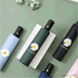 Umbrellas Automatic Umbrella Women's Folding Umbrella Sunscreen Anti Umbrellas Ultraviolet Sunshade Sunny Rainy Parasol Windproof Rain R230705