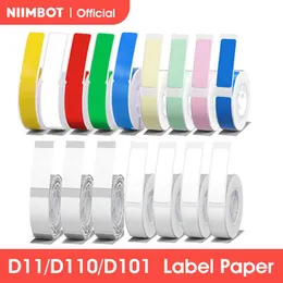 Cross-Stitch Niimbot D11 D110 D101 Mini Label Printer Paper Printing Label Waterproof Antioil Price Tape Scratch Resistant Label Sticker