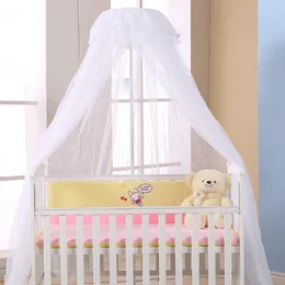 Crib Netting Baby Crib Netting Summer Baby Room Mosquito Net Baby Bed Canopy Tents Round Lace Dome Mosquito Netting Infant Cot Decor Nets 230705