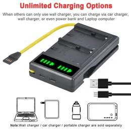 Chargers 5200MAH NPF750 NPF750 Bateria dla Sony F770 F750 F570 F550 F530 LED Light, ładowarka USB dla NPF Batteri