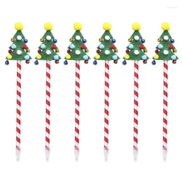 Styck Nyhet Julserie Kulspetspenna Xmas Tree Kontor Skolmaterial Favor Shape