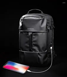 Backpack CFUN YA Luxury Black Men's 15.6 Inch Laptop Backpacks Waterproof USB Travel Rucksack Male OutdoorBag Bagpack Mochila