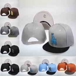 Brand Baseball Regulowane czapki Snapbacki Hip Hop Flat Hat Sports Casual Berretto da hatband solidne designerskie czapki dla mężczyzn liter kowbojski kowbojski kapelusz