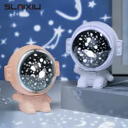 LED LID LIGHT العصي Galaxy Projector Starry Sky Dotating Night Planetarium Kids Bedroom Star Lights Moon Kids Gift Lamp Adwfd 230705