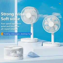 Ventilador portátil Kasydoff 1pc para escritório em casa com design dobrável silencioso e mini ventilador USB para resfriamento no verão com alça dobrável