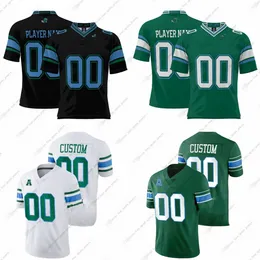 Custom NCAA Tulane Green Wave College Football Jerseys Williams II Despanie Hunter Laister Pedescleaux Swanson Ambrosio Dunker, Jr. Noel Busch Glover Greenberg