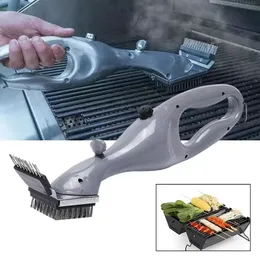 BBQ Grills Barbecue Grill Cleaning Brush Tool Portable Steam أو إكسسوارات الغاز منظف المطبخ 230706