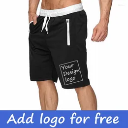 Herrshorts Sommar Herr Fritidsliv Strand Man Sport Jogging Gym Lös Anpassa logotyp Varumärke eller DIY-design Drop